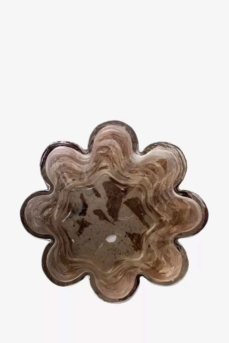 Glass wall decoration